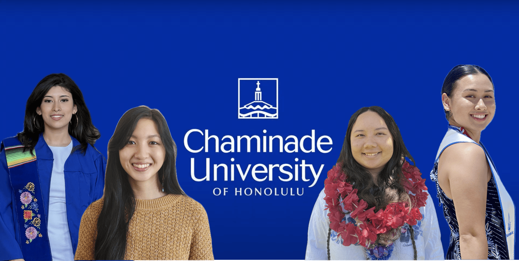 Chaminade Graduates: Ana Aranda, Brielle Lo, Hailey Kekumu & Mia Ming