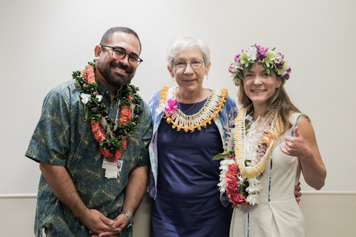 Drs. Rault & Garcia with guest Judge Dr. Patricia Hunt
