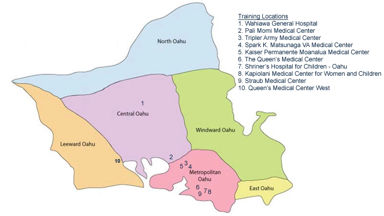 visual of Oʻahu districts