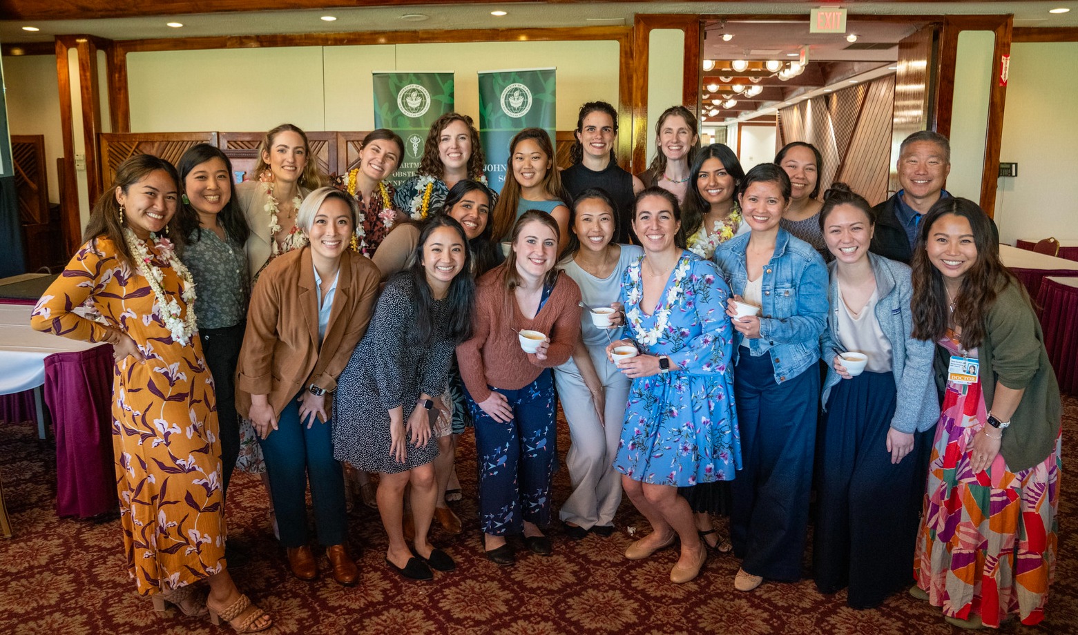 OBGYN residents at 2024 graduation dinner